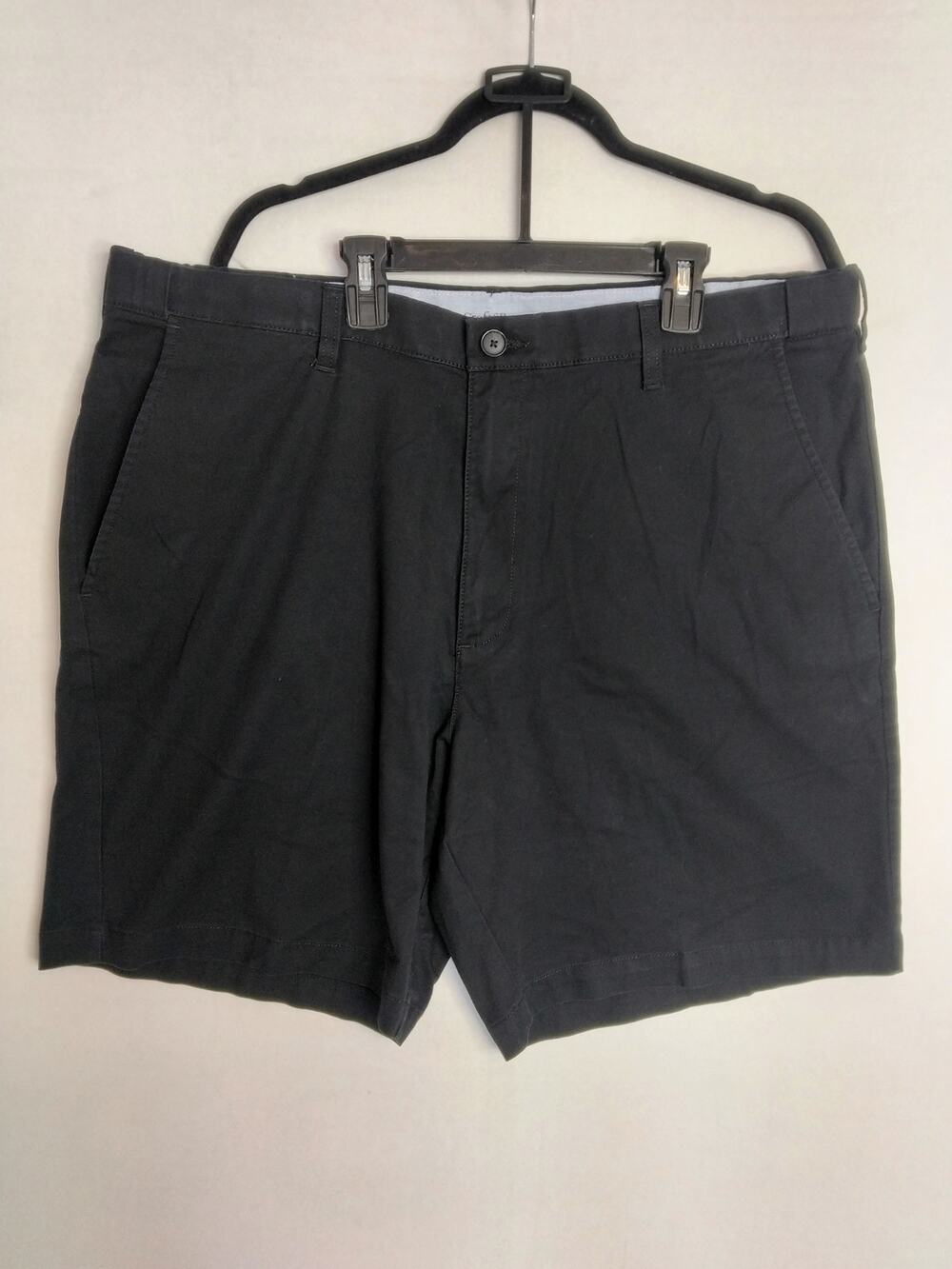 Croft & Barrow Mens Microfiber Golf Shorts Sz 40 Black Chino Casual